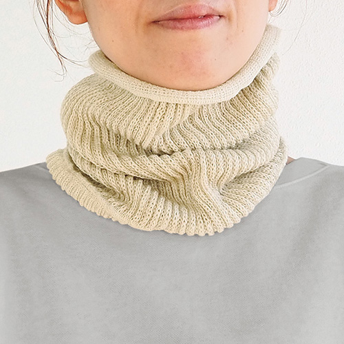 ウール混ネックウォーマー／2色セット