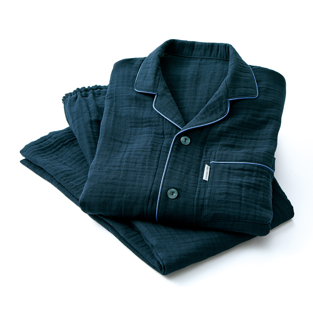 三重ガーゼ・シームレステーラーパジャマ