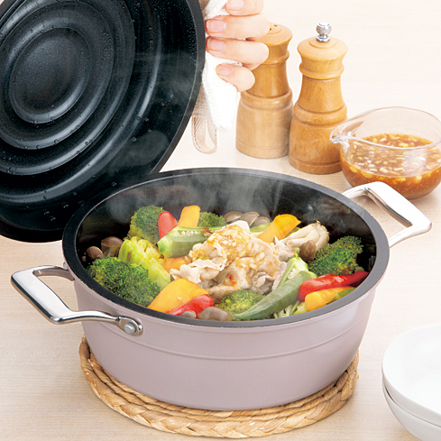 北陸アルミニウム Hamon 軽量無水調理鍋 直火用 ライトアップオンラインストア