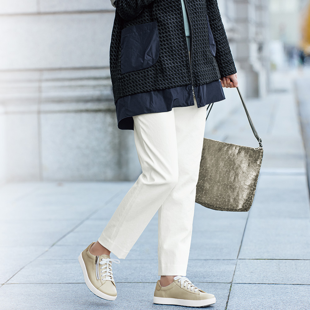 4E･ファスナー付きスニーカー／マーゴット