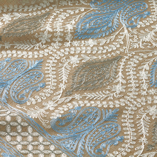 ウールシルクショール／ピーコック