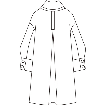 モヘヤ混デザインコート