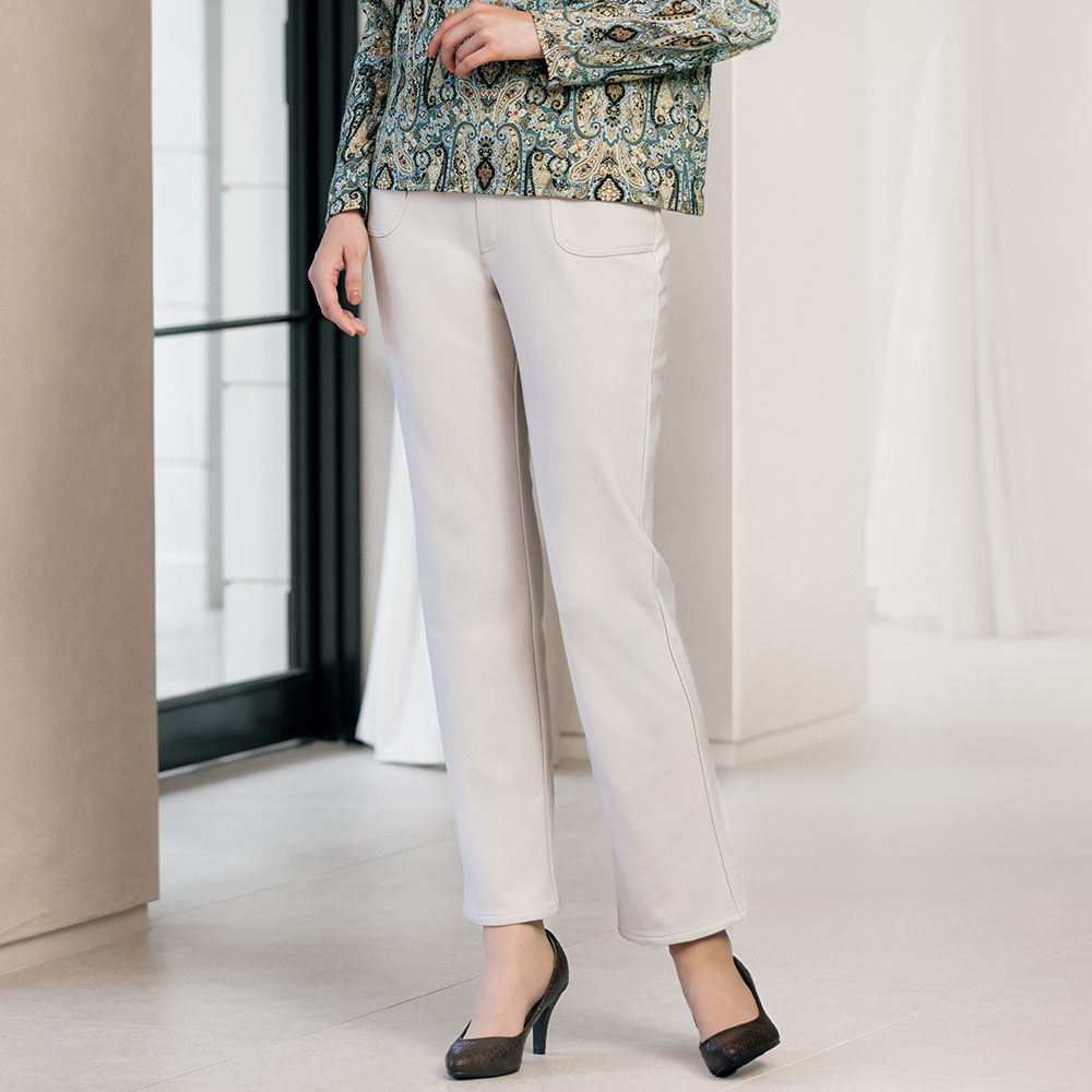 裏起毛･滑らかストレッチパンツ