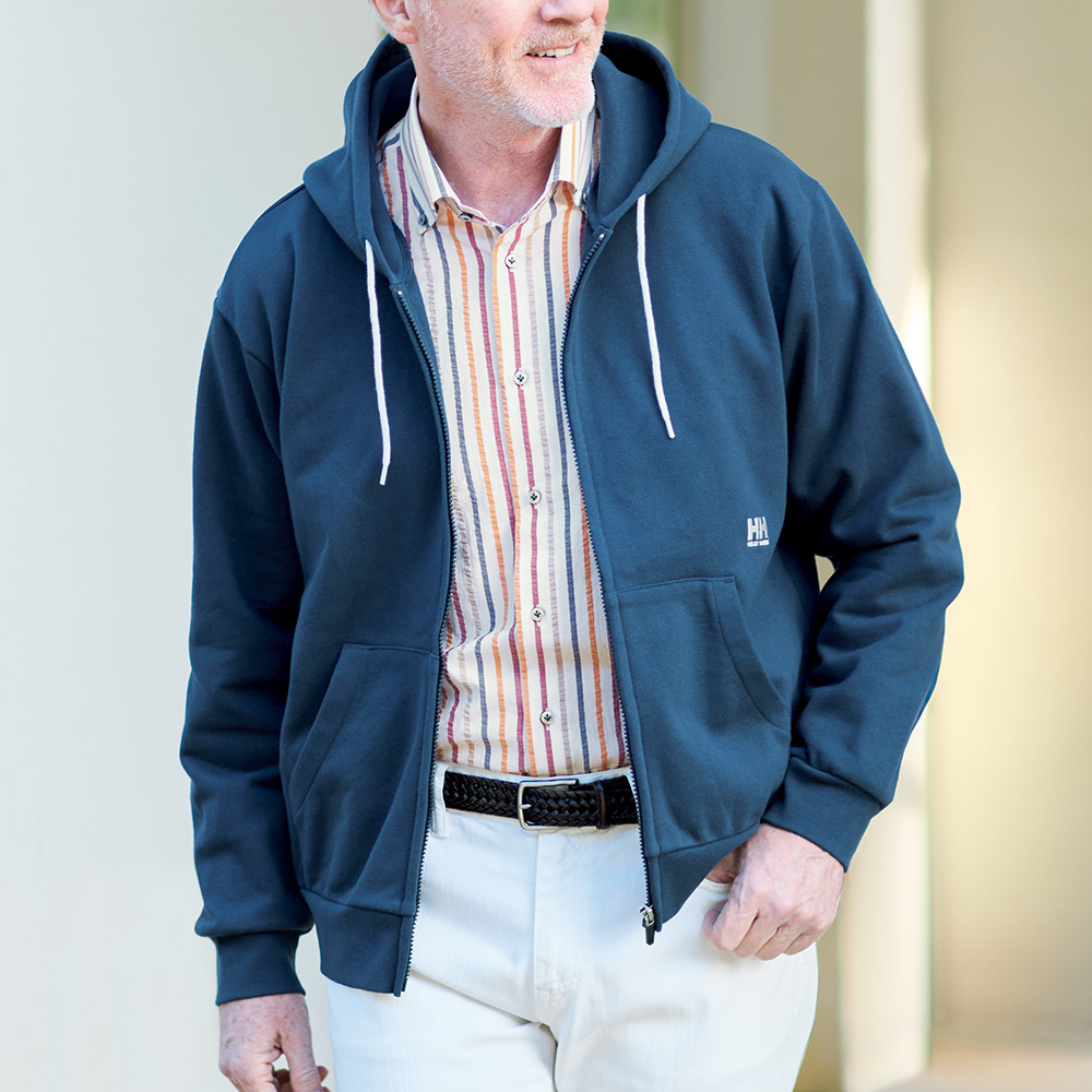 ワンポイントロゴフルジップスウェットフーディ―