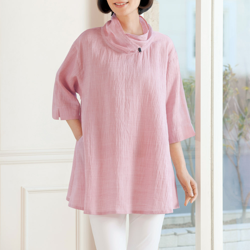 近江の麻布・一枚襟プルオーバー