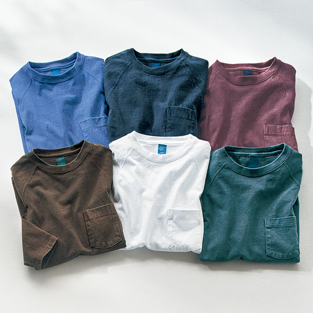 米綿ヘビージャージー･ラグランTシャツ／2色セット