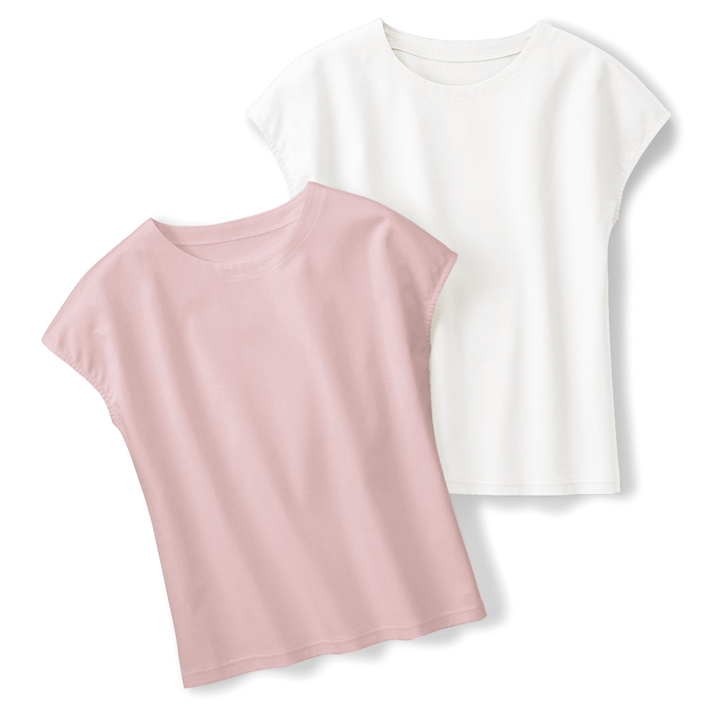 スーピマコットン･シンプルTシャツ
