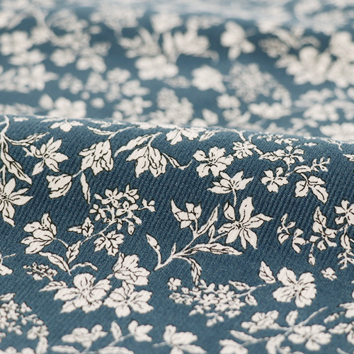 プリントコーデュロイワンピース