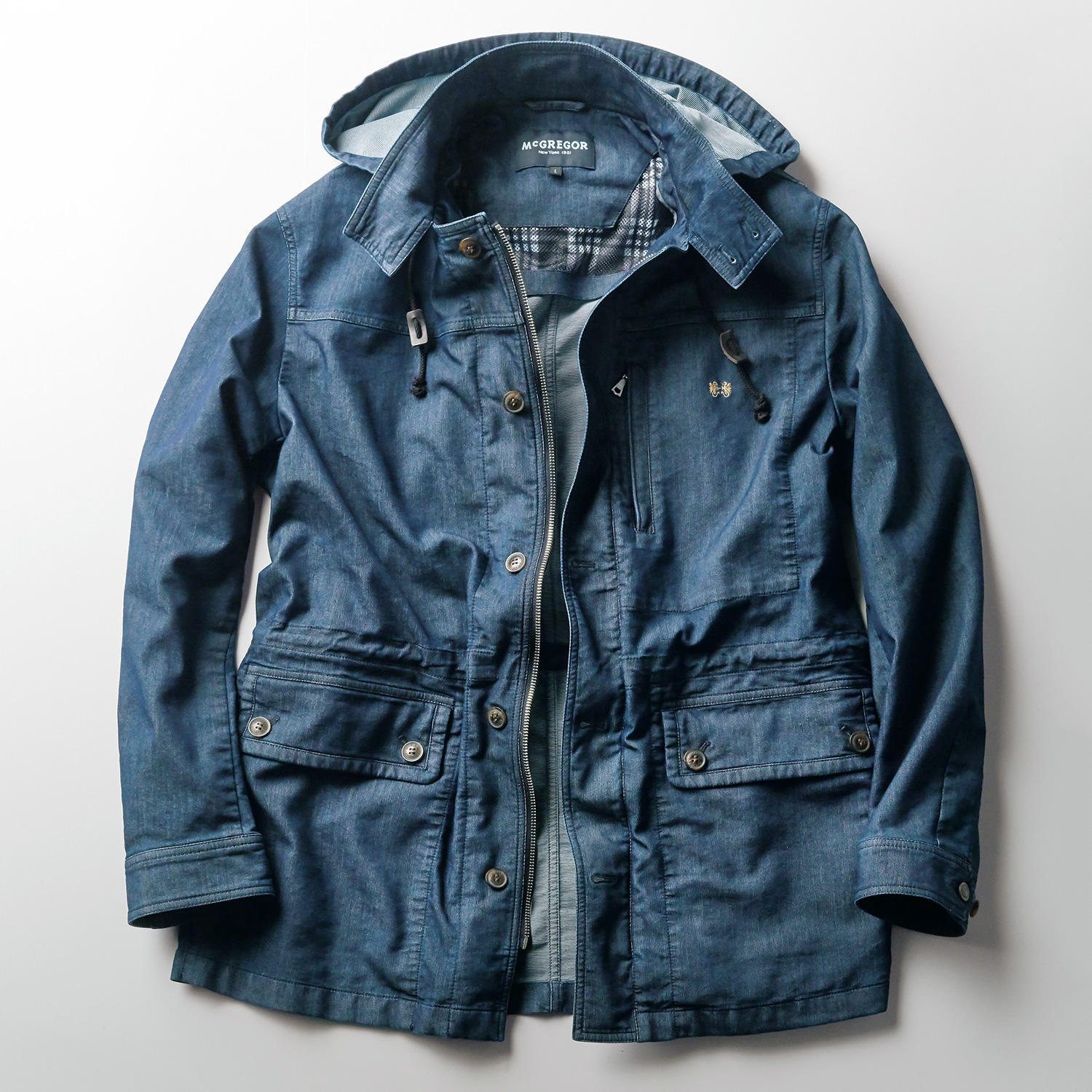 マックレガー デニム変わり織 ドッグイヤーパーカ ライトアップオンラインストア