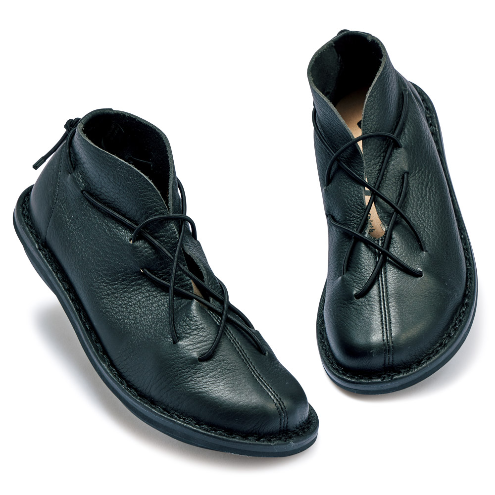 鹿革･ゴム使いスリップオン