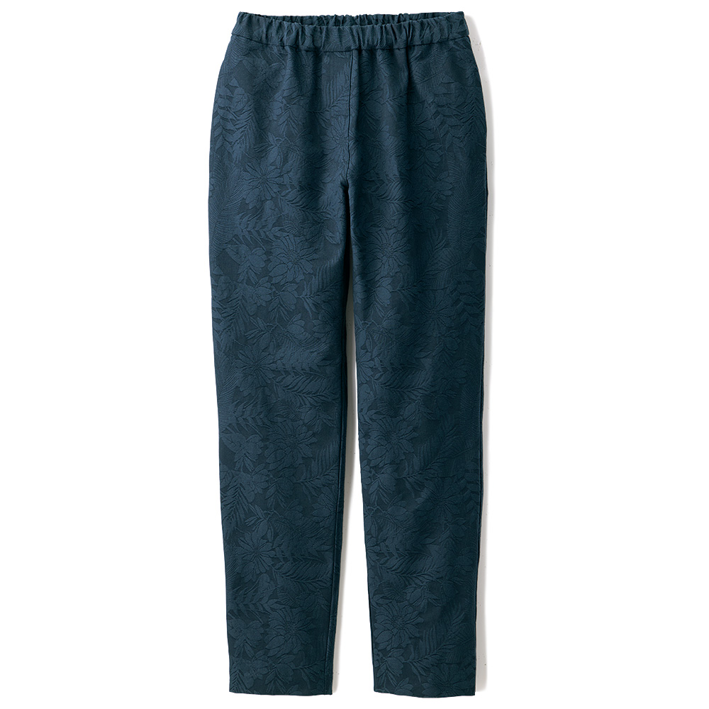 コットン混ジャカードパンツ