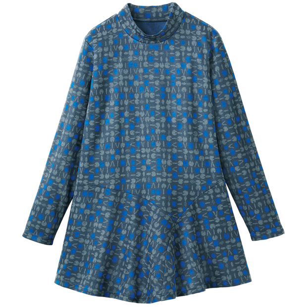 カレンサーモ変形ドットジャカードプルオーバー