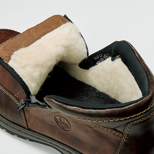 ウールボア・ダブルファスナーブーツ