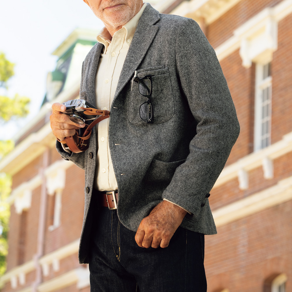 ウール混ミッションジャケット