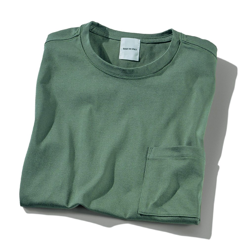 プレーティング天竺ノースリーブTシャツ