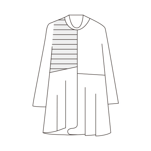 あったか素材のデザインチュニック