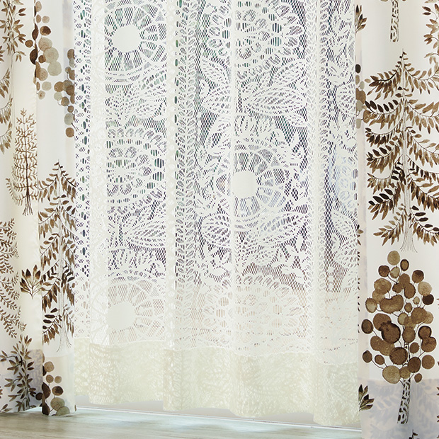 レースカーテン2枚組/タイミ