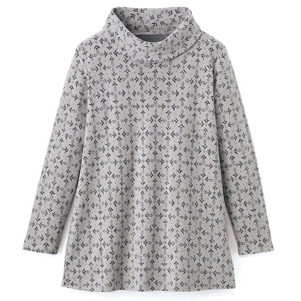 カレンサーモジャカードオフタートルチュニック