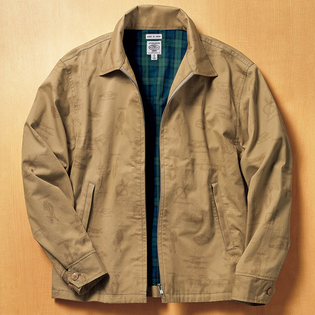 総柄ロープノット･コットンツイルスウィングトップ