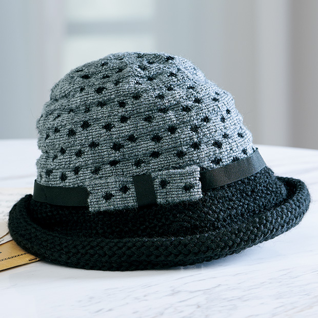 ウール混ニットハット