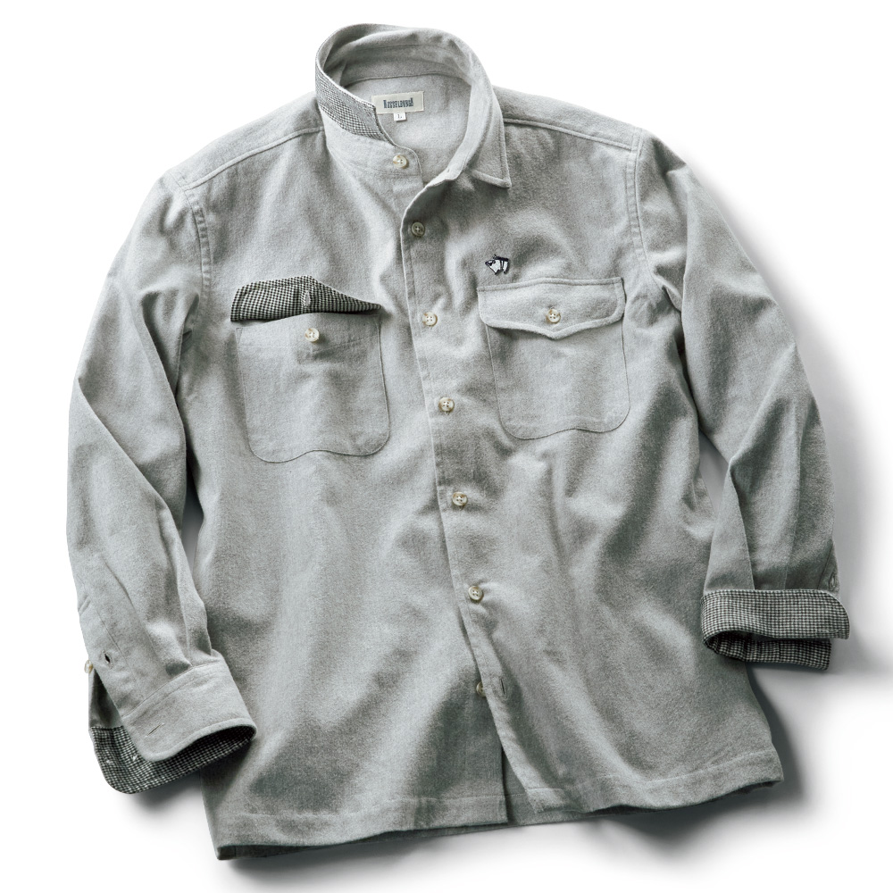 コットンフランネルオーバーシャツ