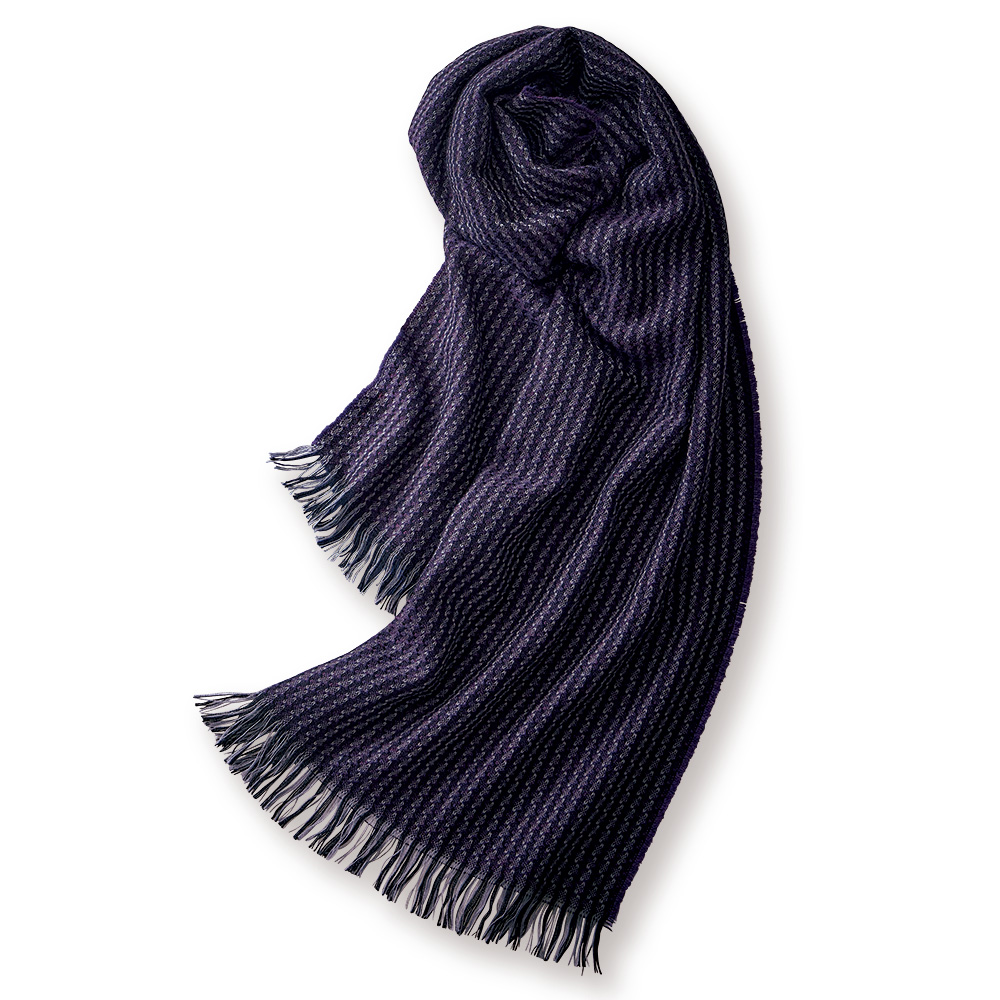 ウールジャカードストール