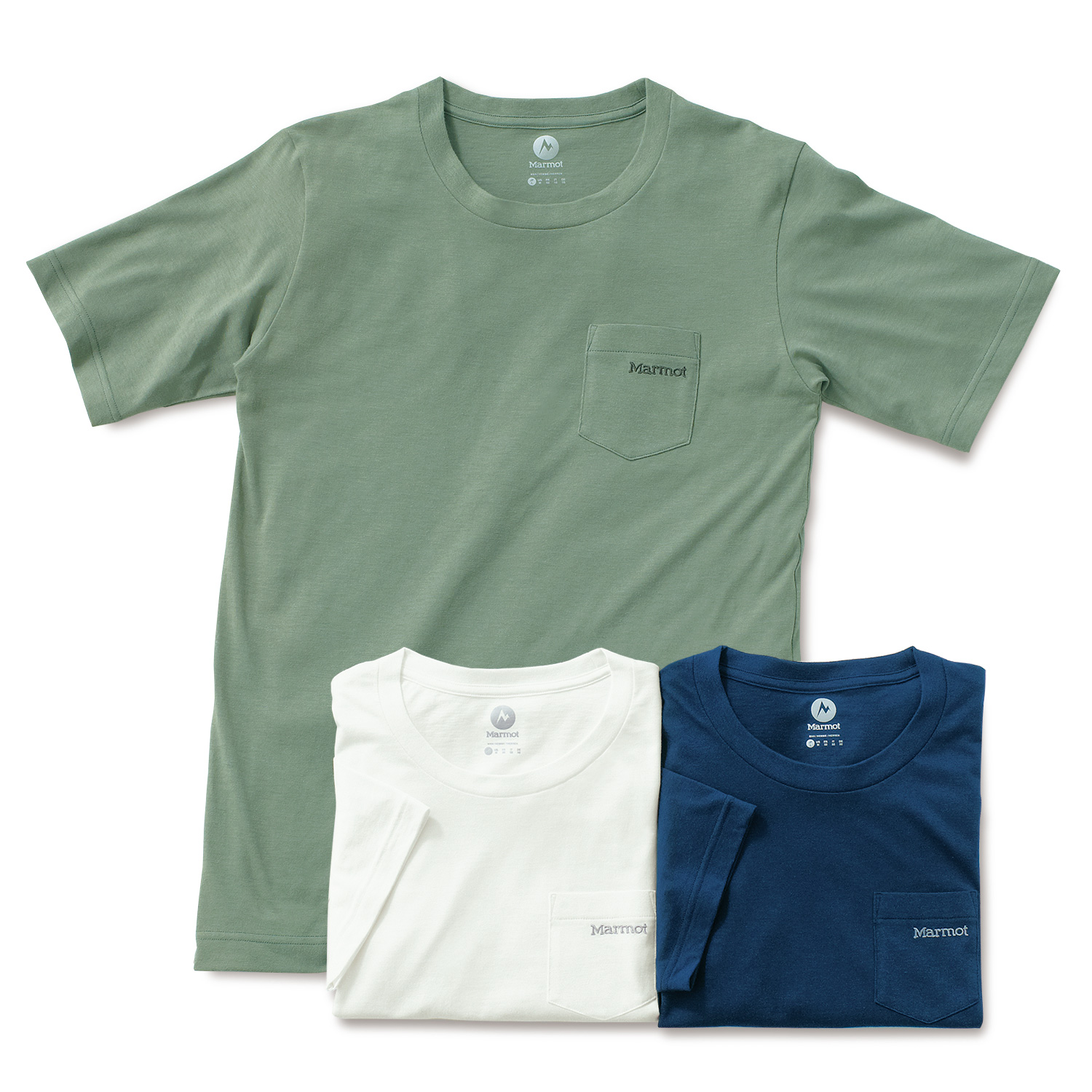 マーモット ダクロンQD・Tシャツ／3色セット | ライトアップオンラインストア