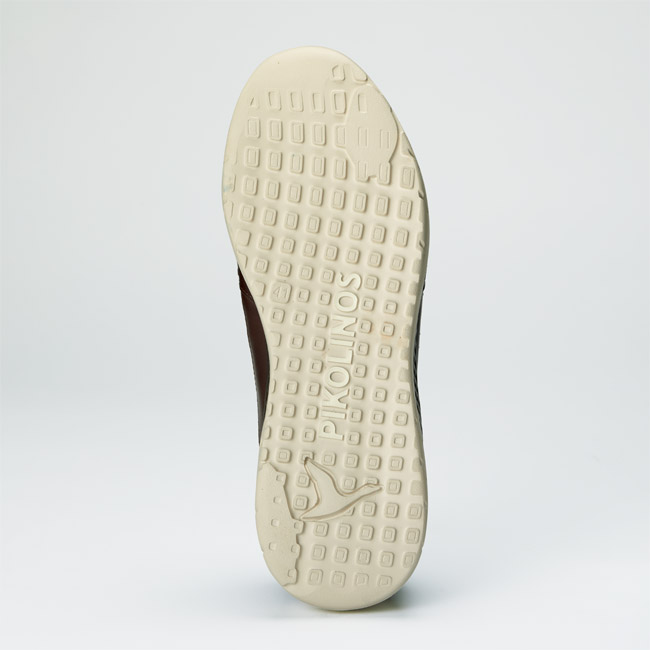 4Eアウトルシドレザー・ゴム紐スニーカー