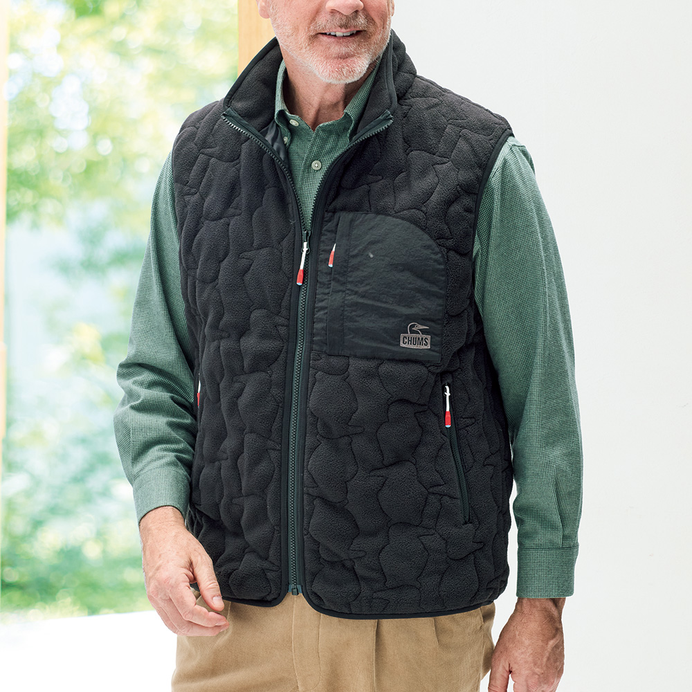 ブービーステッチ・フリースベスト