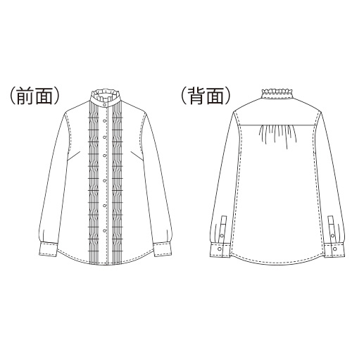 変わりピンタック･ストライプシャツ