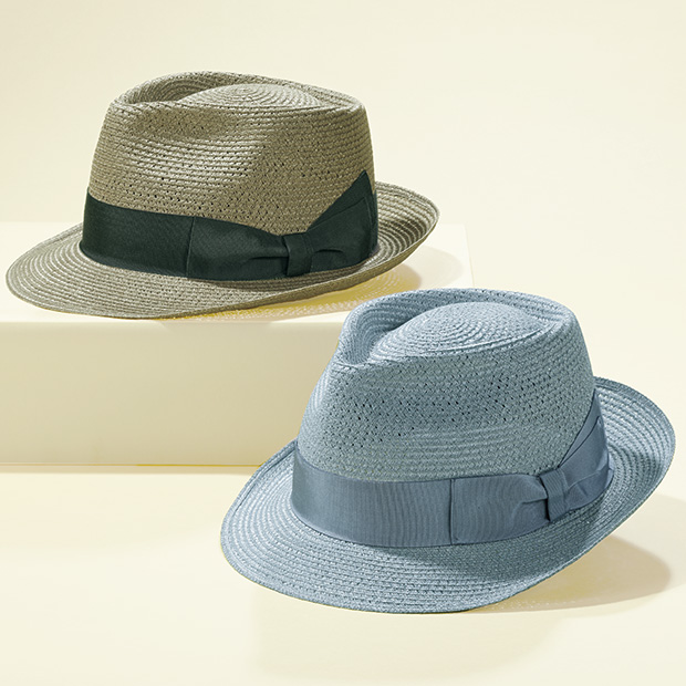 リネンブレード混のハット
