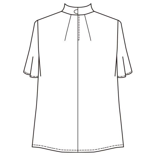 綿ストレッチブラウス