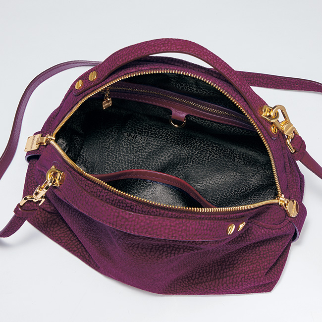 ラムスウェード･ハンドバッグ