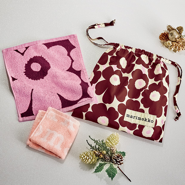 ポーチ＆ミニタオル2柄セット