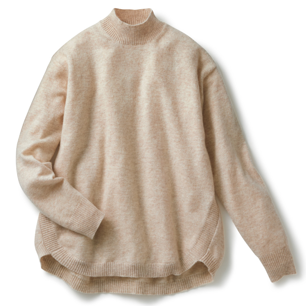 洗えるウールカシミヤ･プルオーバー