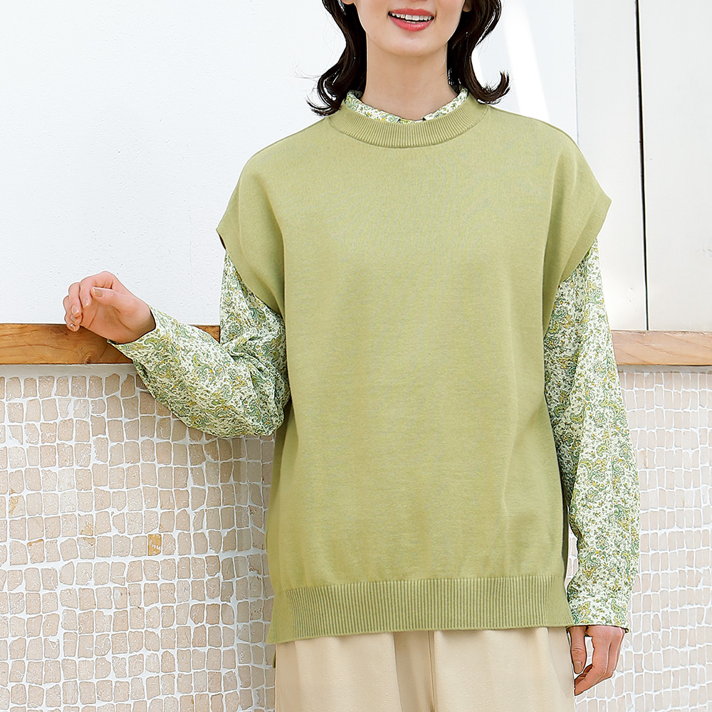 コットンフラワーペイズリーブラウス