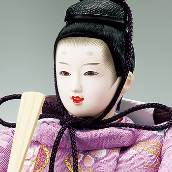 刺しゅう雛親王飾り（収納式）