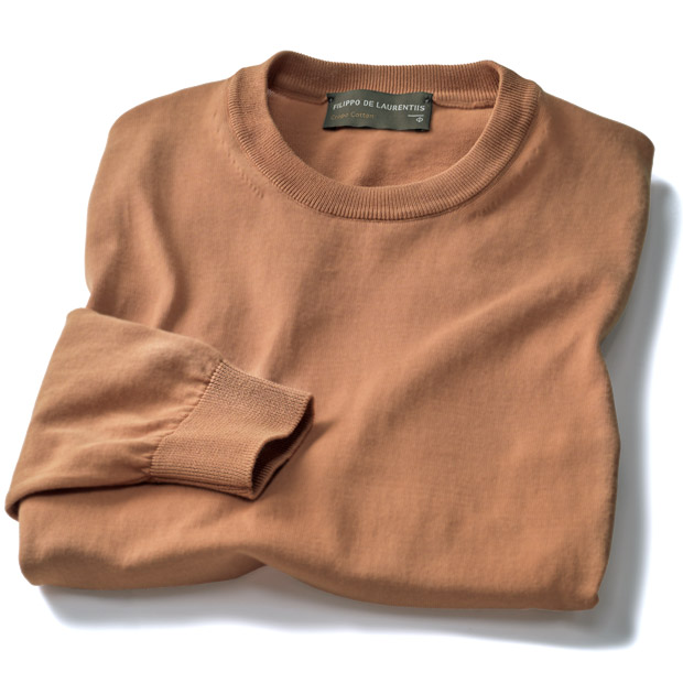 ガーメントダイコットンセーター