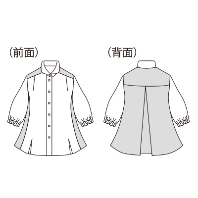 刺しゅう使いのブラウス