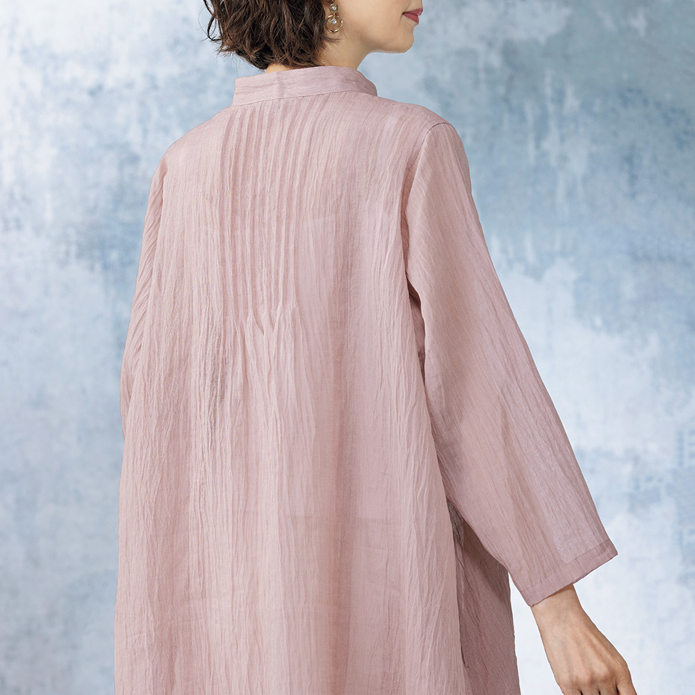 小千谷縮･ピンタックブラウス