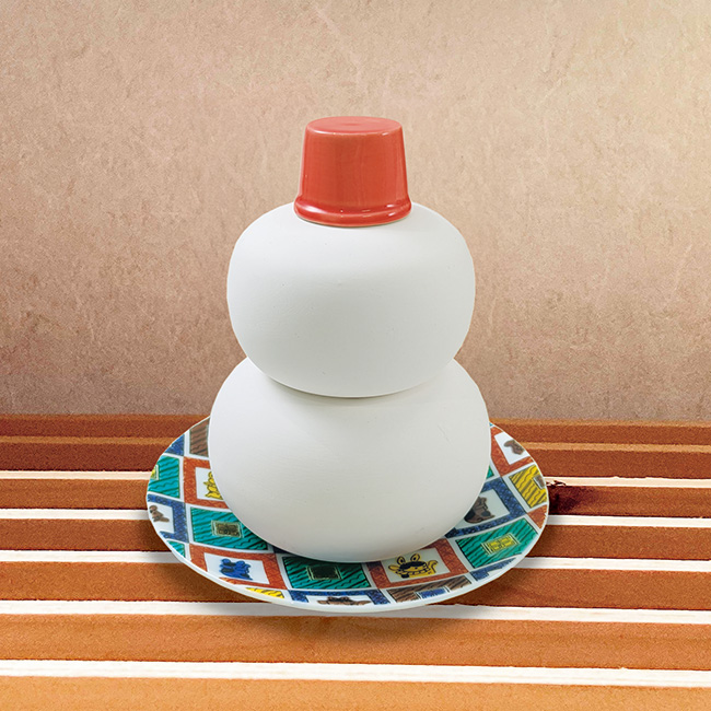 鏡餅型陶器の加湿器