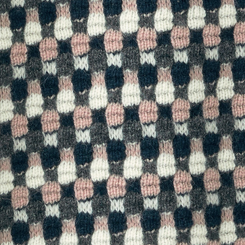 カシミヤ変形タック編みカーディガン