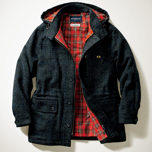 ウール使いのトラベルドッグイヤーパーカ