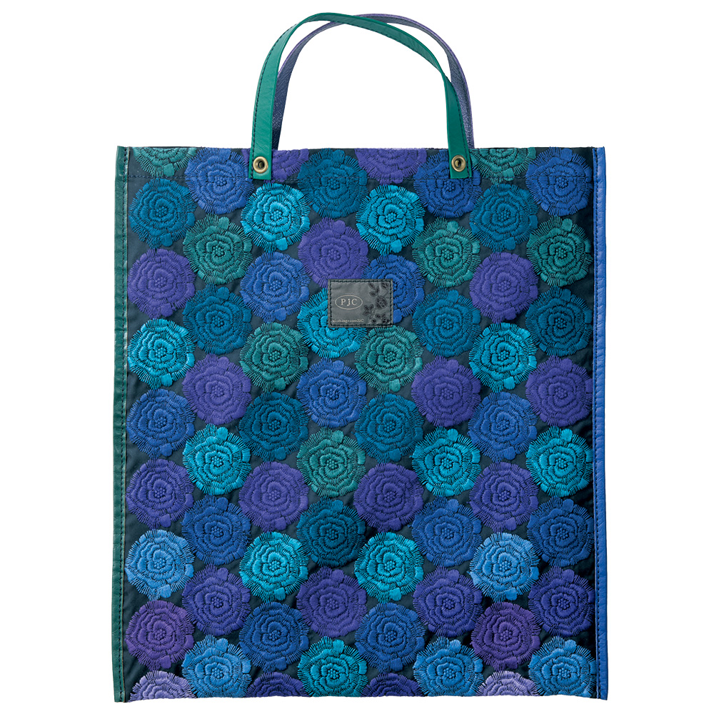 刺しゅう入りトートバッグ／モネのバラ