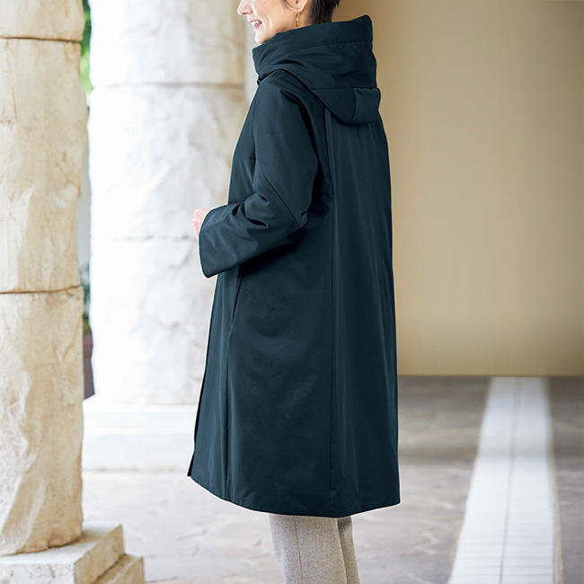 フーデッドダウンコート