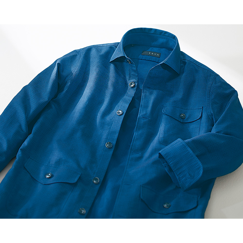 二重織りギザコットン･サファリシャツジャケット