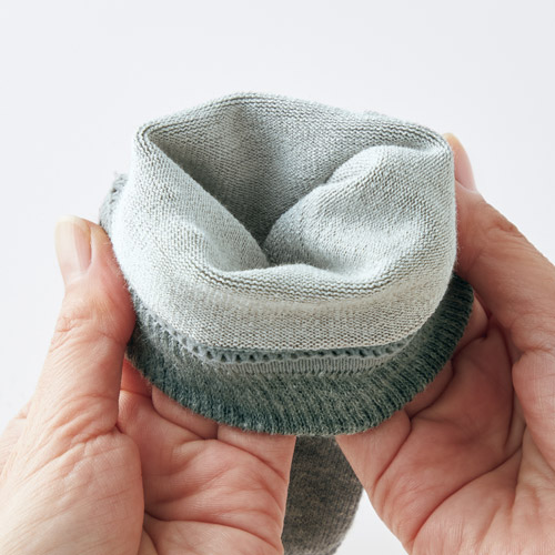 遠赤シルク磁気足裏サポーター／2足セット