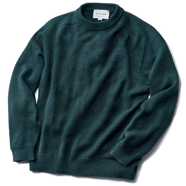 ウールリネン･ホールガーメントセーター