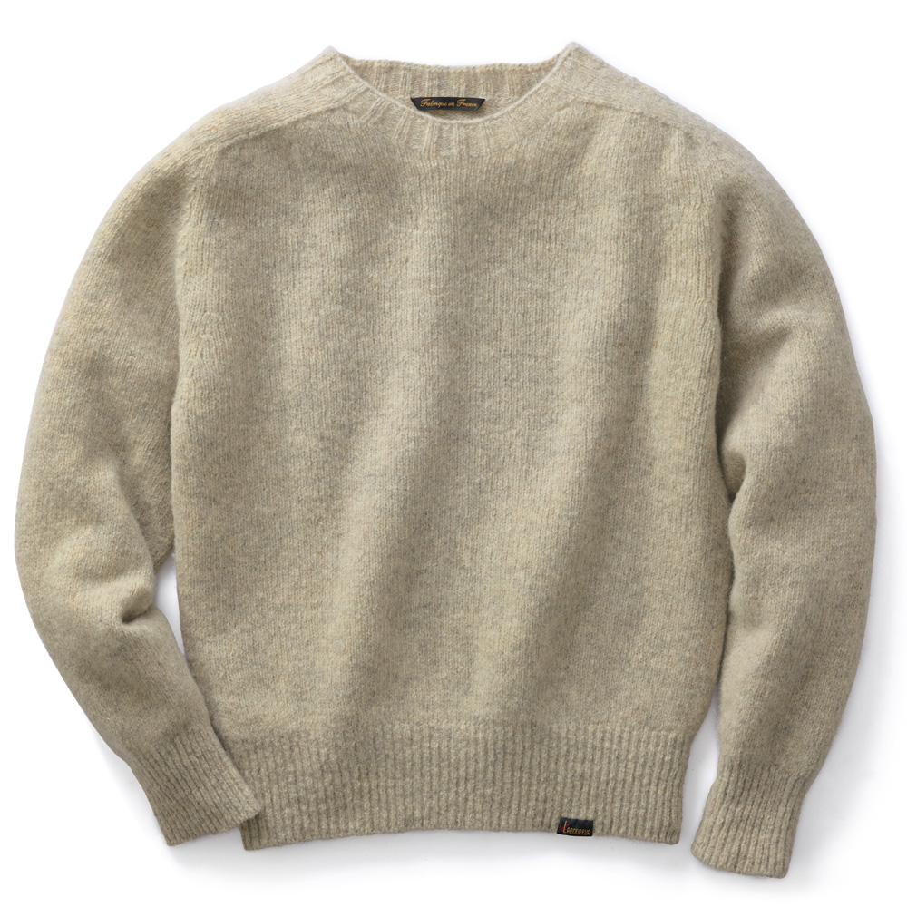 フランス製・無染色ウールセーター