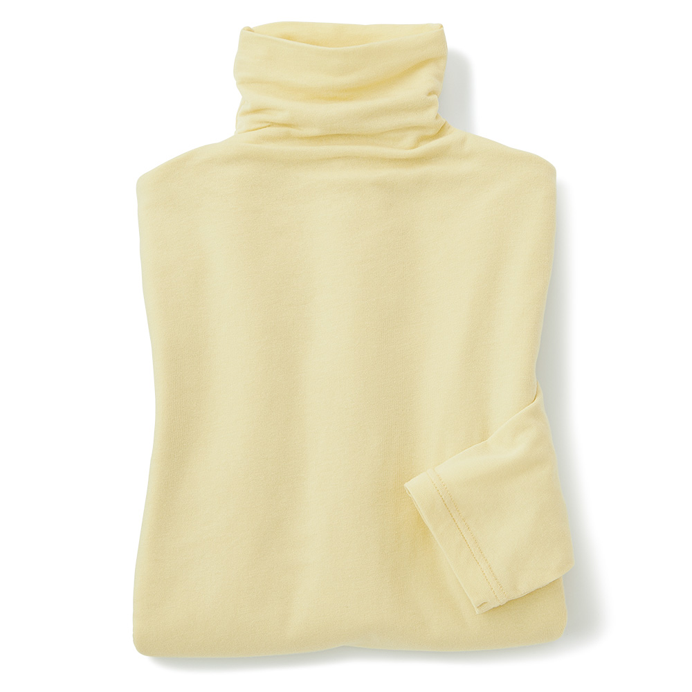 しなやかな着心地のコットン混プルオーバー